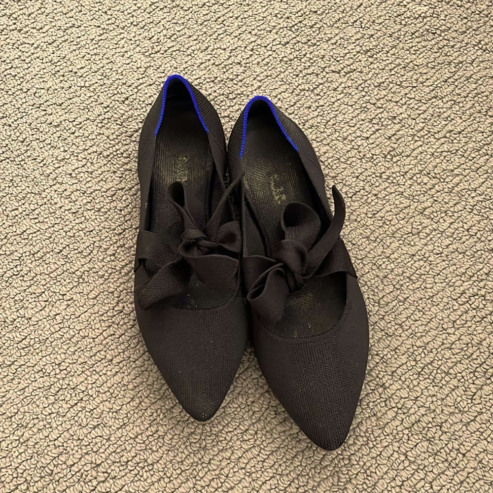 Rothy’s bow tie black flats!